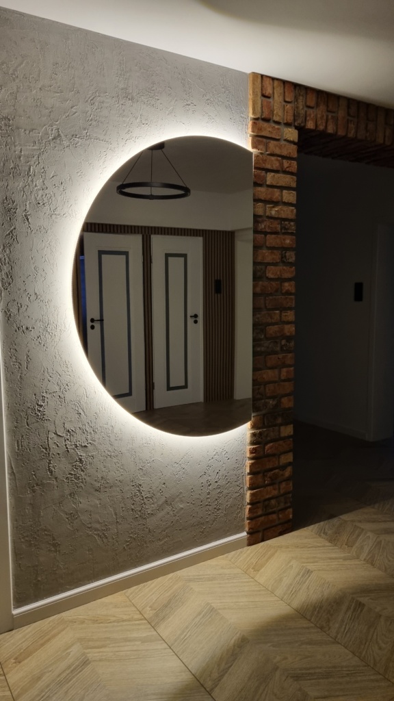 lustra LED na wymiar, lustra podświetlane